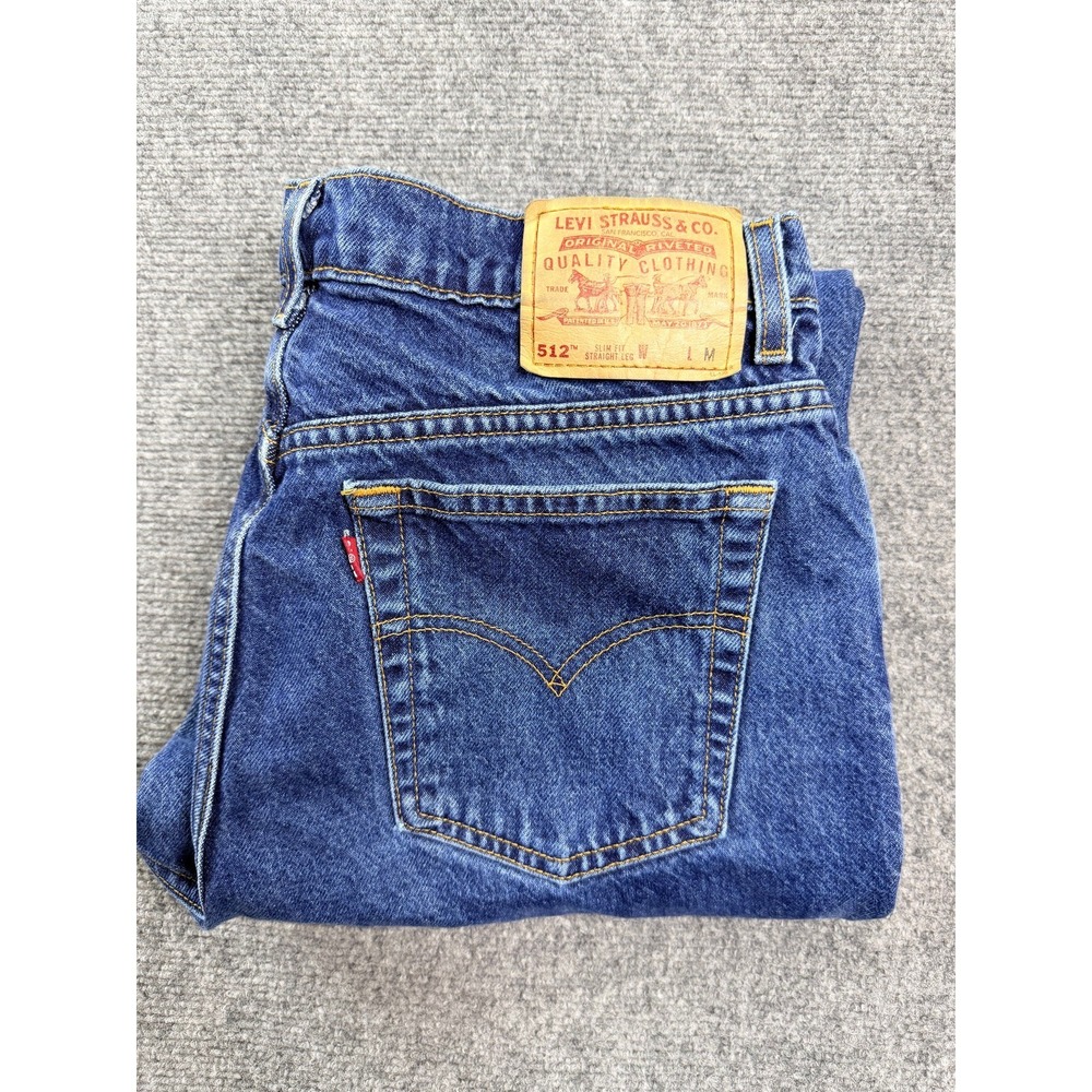 Vintage Levi's 512 Women's Jeans Size 14 Reg Slim Fit Medium Wash Made in USA